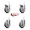 Service Caster 5 Inch Thermoplastic Rubber 3/4 Inch Square Stem Caster Total Lock Brakes, 2PK SCC-SQTTL20S514-TPRB-34-2-S-2 - alternate 3